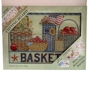 Tempered Glass Cutting Board BASKETS 16x12 Made in England
